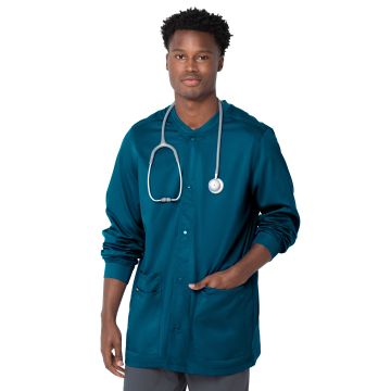 Landau 3170 Men's 3-Pocket Crew Neck Warm-Up Jacket