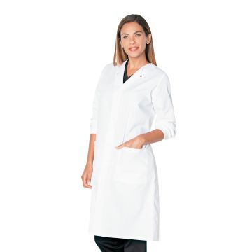 Landau 3178 Unisex Two-Pocket 41.5" Full-Length Lab Coat - White
