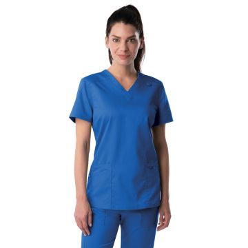 Landau 4160 Women's Three-Pocket Fade Resistant V-Neck Top