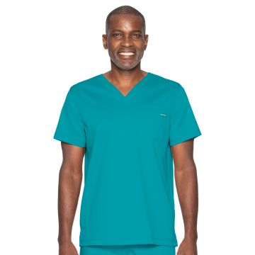 Landau 4259 Unisex Two-Pocket Tuckable V-Neck Top