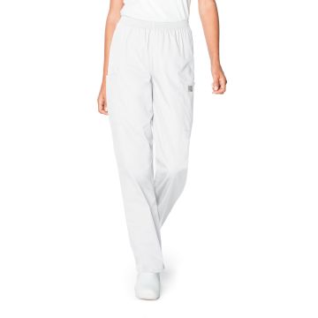 Landau 83221 Women's Three-Pocket High-Rise Triple-Elastic Waist Pant - White