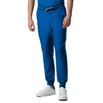 Landau LB409 Men's Seven-Pocket Mid-Rise Triple-Elastic Waist Jogger Pant - Royal