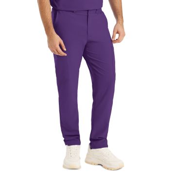 Landau LB410 Men's Eight-Pocket Mid-Rise Rib-Knit Elastic Waist Cargo Pant