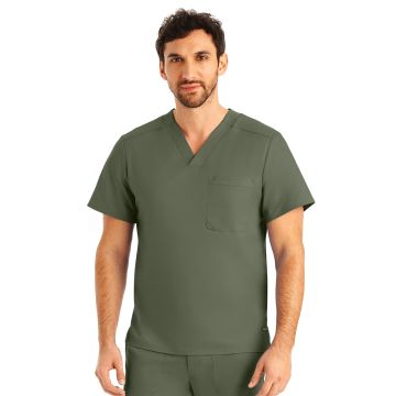 Landau LT108 Men's Two-Pocket Tuckable V-Neck Top