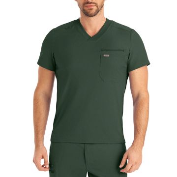 Landau LT111 Men's Two-Pocket Tuckable V-Neck Top