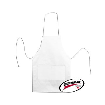Liberty Bags LB5509 Splatter Armor Apron - WHITE