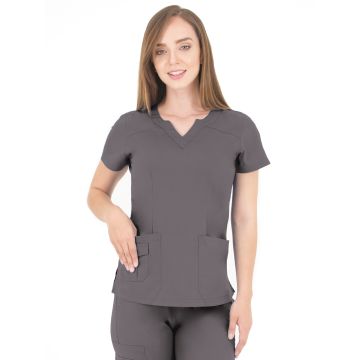 LifeThreads 1418 Women's Scallop Neckline Top
