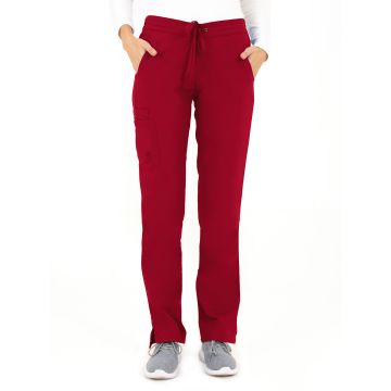 LifeThreads 1425 Women's Low Rise Utility Pant - Red