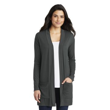 Port Authority  &  Ladies Concept Long Pocket Cardigan . LK5434