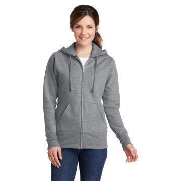 Port & Company &  Ladies Core Fleece Full-Zip Hooded Sweatshirt. LPC78ZH
