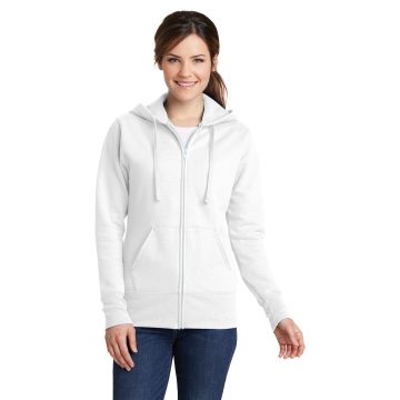 Port & Company &  Ladies Core Fleece Full-Zip Hooded Sweatshirt. LPC78ZH