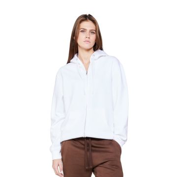 Lane Seven LS14003 Unisex Premium Full-Zip Hooded Sweatshirt - WHITE