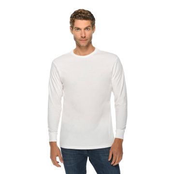 Lane Seven LS15009 Unisex Heavyweight Long-Sleeve T-Shirt - WHITE