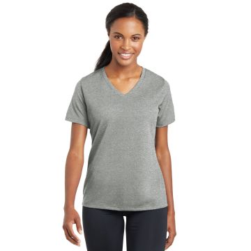 Sport-Tek &  Ladies PosiCharge &  RacerMesh &  V-Neck Tee. LST340