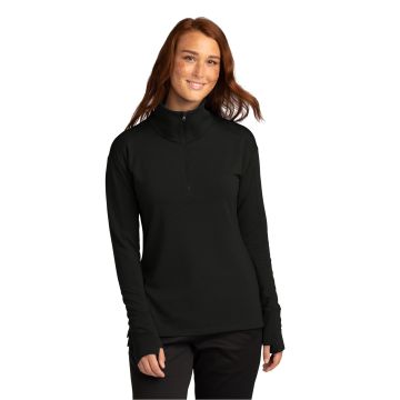 Sport-Tek &  Ladies Sport-Wick &  Flex Fleece 1/4-Zip. LST561
