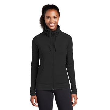 Sport-Tek &  Ladies Sport-Wick &  Stretch Full-Zip Jacket. LST852