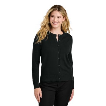 Port Authority Women's Easy Care Crewneck Cardigan Sweater LSW2870
