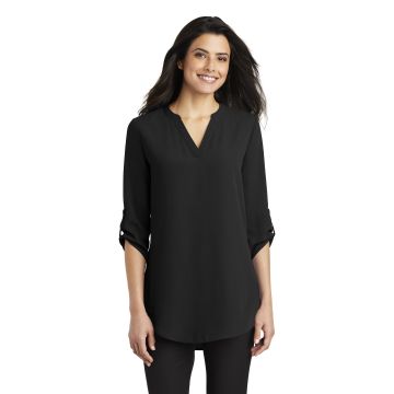 Port Authority &  Ladies 3/4-Sleeve Tunic Blouse. LW701