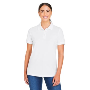 Harriton M205W Women's Valiant Cotton Snag Protect Polo