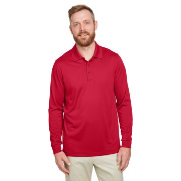 Harriton M348LT Men's Tall Advantage Long Sleeve Snag Protection Plus IL Polo