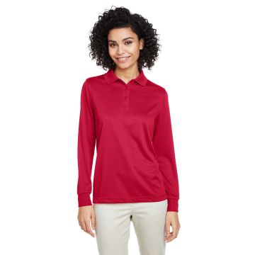 Harriton M348LW Women's Advantage Snag Protection Plus IL Long Sleeve Polo