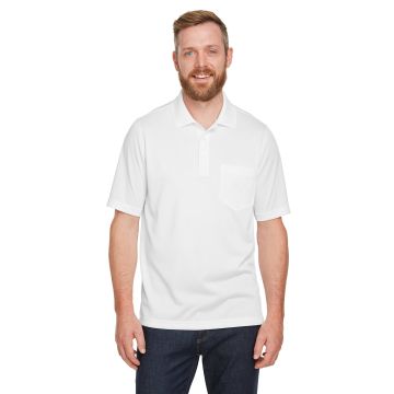 Harriton M348P Men's Advantage Snag Protection Plus IL Pocket Polo