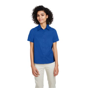 Harriton M586W Women's Flash IL Colorblock Short Sleeve Shirt
