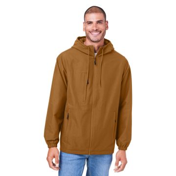 Harriton M73 Unisex Flex Twill Hooded Jacket