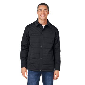 Harriton M821 Unisex Guardian Soft Shell Chore Coat - BLACK