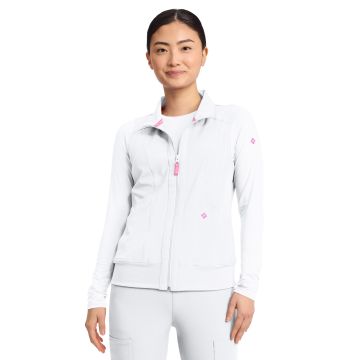 Med Couture 500 Women's 4-Pocket Zip Front Vest - White