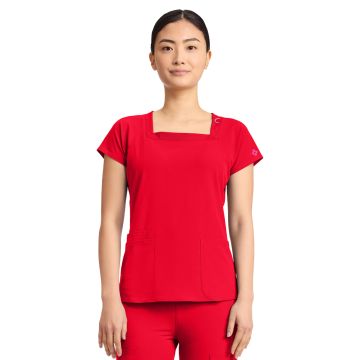 Med Couture 704 Women's 3-Pocket Square Neck Scrub Top