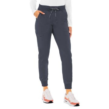 Med Couture 7710 Women's 5-Pocket Rib-Knit Waistband Pant