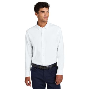 Mercer+Mettle Long Sleeve Modern Oxford Shirt MM2002 - White