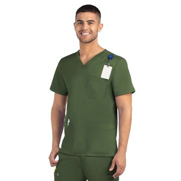 Maevn 5502 Men's Three-Pocket V-Neck Top