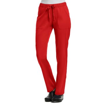 Maevn 6501 Women's Five-Pocket Full Elastic Pant - Red