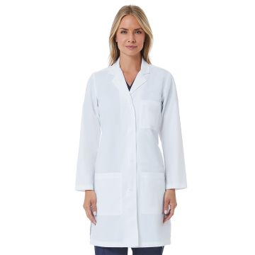 Maevn 7156 Women's Three-Pocket 37" Full-Length Lab Coat