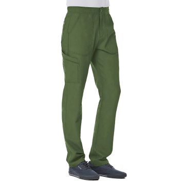 Maevn 8901 Men's Six-Pocket Half Elastic Pant - Olive