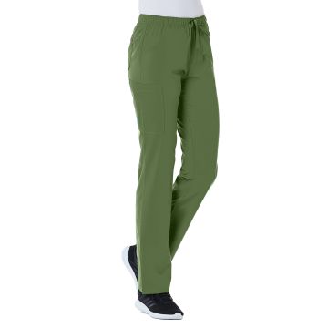 Maevn 9726 Women's Five-Pocket Full Elastic Cargo Pant - Olive