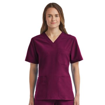 ScrubJoy SJ503 Unisex Three-Pocket V-Neck Top