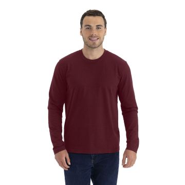 Next Level Apparel N3601 Men's Cotton Long-Sleeve Crew - MAROON