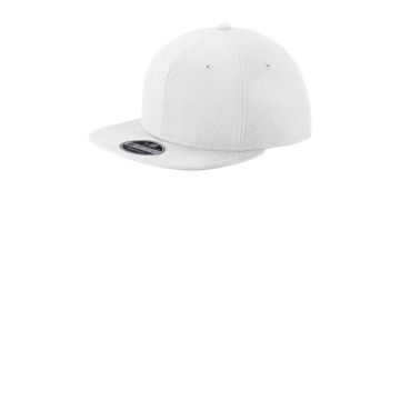 New Era NE404 New Era Original Fit Diamond Era Flat Bill Snapback Cap. NE404 - White