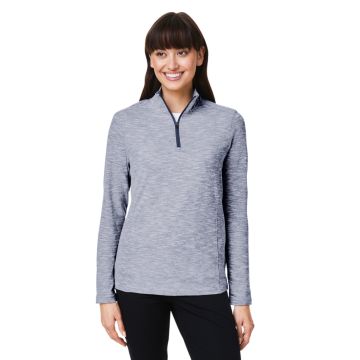 North End NE415W Ladies' Eclipse Jacquard Quarter-Zip