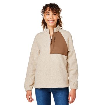 North End NE713W Women's Aura Sweater Fleece Quarter-Zip