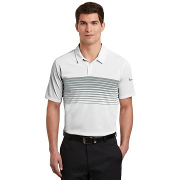 DISCONTINUED Nike Dri-FIT Chest Stripe Polo. NKAA1855