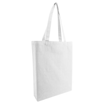 OAD OAD106R Midweight Recycled Cotton Gusseted Tote - WHITE
