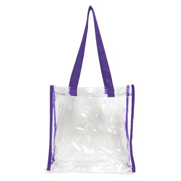 OAD OAD5004 Clear Tote Bag - PURPLE
