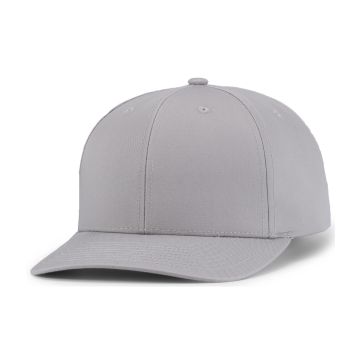 Augusta Sportswear P322 POLY/COTTON SNAPBACK CAP - SILVER