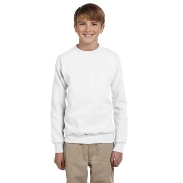 Hanes P360 Youth ComfortBlend? EcoSmart? 50/50 Fleece Crew - WHITE