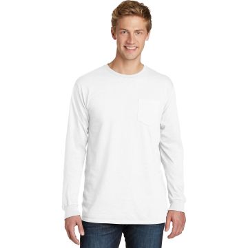 Port & Company &  Beach Wash &#153;  Garment-Dyed Long Sleeve Pocket Tee  PC099LSP