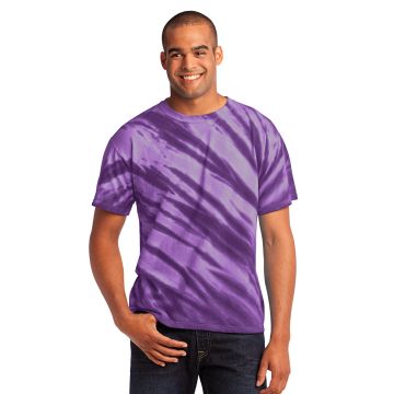 Port & Company &  - Tiger Stripe Tie-Dye Tee. PC148